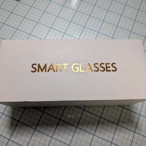 Smart Glasses with Gold Accents